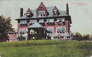 Trenton NJ Mercer HOspital old 1900s Postcard  