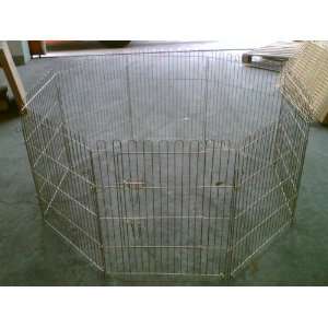   Dog Exercise Pen w/ Secure Double Latch Door Access: Kitchen & Dining
