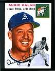 AUGIE GALAN philadelphia athletics 1954 TOPPS # 233 EXCELLENT NICE 