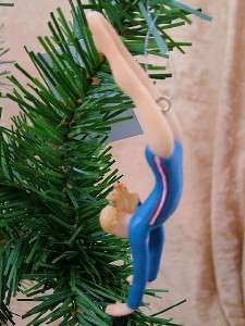 New Girls Gymnast Floor Tumbler Christmas Tree Ornament  