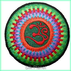 Aum Om Omkara Chant Yoga Sew Embroidered Iron On Patch  