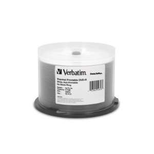  Verbatim DVD R, 16X, 4.7GB, Thermal Printable Surface, 50 