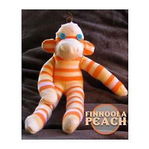  Sew Your Own Sock Monkey Kit   Finnoola Peach: Toys 