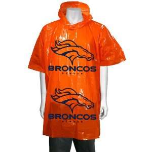  NFL Denver Broncos Rainmate II Poncho   Orange: Sports 
