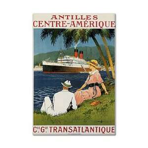  Cie Gle Transatlantique Vintage Travel Advertisement 