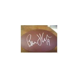 BERNIE KOSAR Cleveland Browns Autographed Football w/ Coa & Holo 
