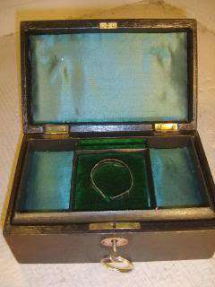 Antique Travelling Jewelley Box  