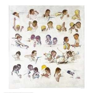  Norman Rockwell   Day In The Life Of A Girl Giclee Canvas 
