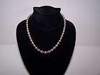 authentic Tiffany and Co silver graduated bead necklace  