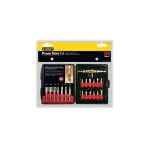 Stanley ST 03125 Power Drive 21 Piece Screwdriving and Nutdriving Set 