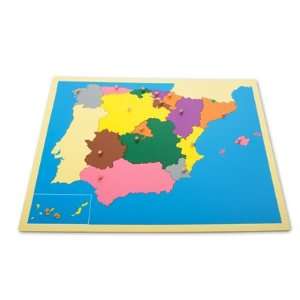  Montessori Spain Puzzle Map Toys & Games