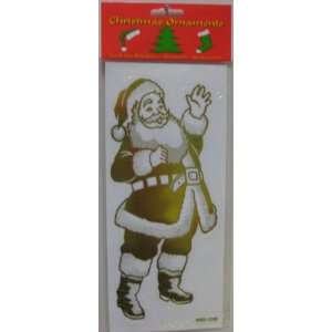  Christmas Window Clings 2pk. Gold: Home & Kitchen