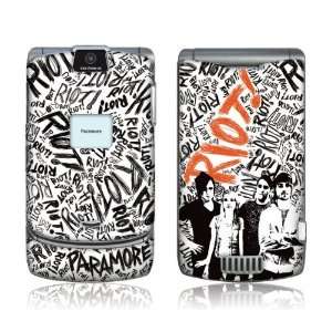   PARA20098 Motorola RAZR  V3 V3c V3m  Paramore  Riot Skin Electronics