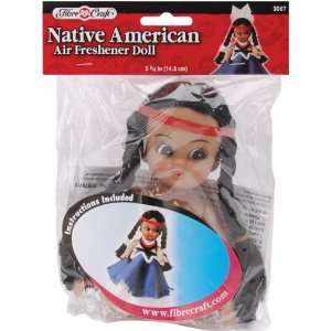  Air Freshener Doll 5.75 Native American