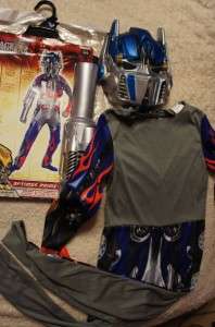 NWT Boys Transformers Halloween Costume Sz. Large 10 12 w/ Mask Blue 