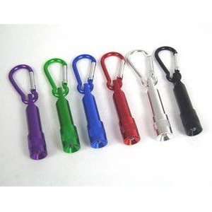  Miniature Keychain LED Flashlight,six Colors