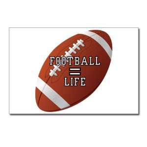  Postcards (8 Pack) Football Equals Life 