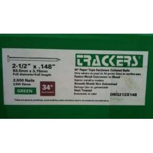 Trackers Green Positive Placement Gun Nails 2 1/2 x .148 Heat Treated 