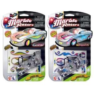   Light Up Marble Racers Cats Eye and Confettie Two Pack Toys & Games