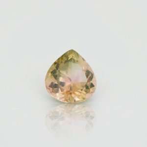  Bi Color Tourmaline Facet Heart 2.75 ct Natural Gemstone Jewelry