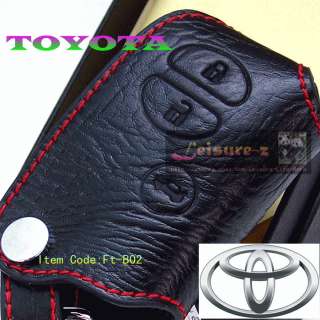 Toyota Smart Car Key Leather Holder Cover Case Fob Remote CAMRY 