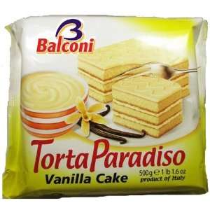 Balconi Torta Paradiso Italian Vanilla Cake 500gr  Grocery 