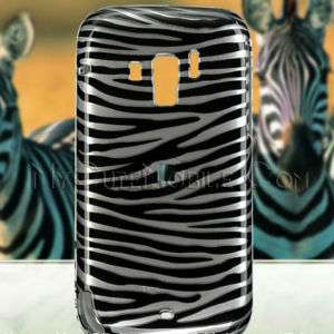 Verizon HTC Touch Pro 2 Case   Silver Zebra Faceplate  