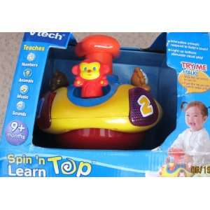  VTech Interactive Spin n Learn Top w Lights & Sounds 