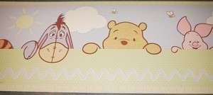 Winnie Pooh Wallpaper Border Disney Baby Tigger Piglet  