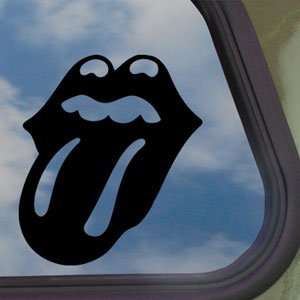   Stones Black Decal Tongue Rock Band Car Sticker