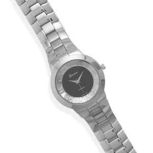Mens Black and Silver Tone Fashion Watch:  Home & Kitchen