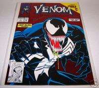 Venom Holograph Foil # 1 Comic BOOK SIGNED MARK BAGLEY  