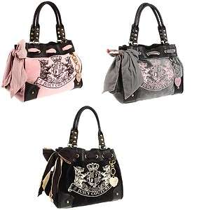 NEW JUICY COUTURE 3 SCOTTIE Embroidery Daydreamer Bag  