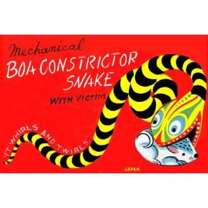 Boa Constrictor Snake with Victim 28x42 Giclee on Canvas