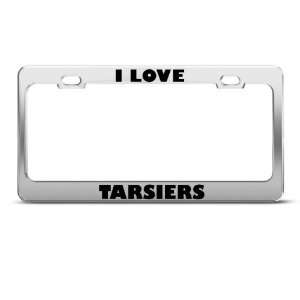  I Love Tarsiers Tarsier Animal Metal License Plate Frame 
