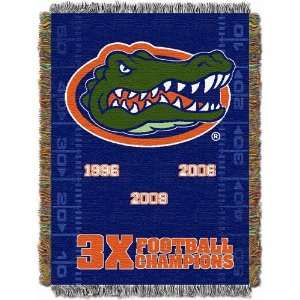   Football National Champs Commemorative Woven Tapestry Throw (48x60