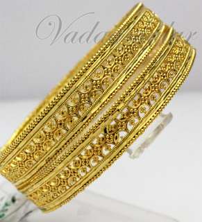 NEW Micro gold plated Bangles Indian Bollywood Bracelets India Bangle 