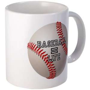    Mug (Coffee Drink Cup) Baseball Equals Life 