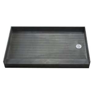   PVC TI. 34  D x 60  W, black. Epoxy tile setting material included