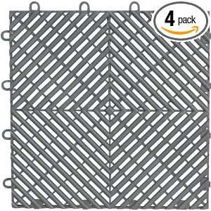   GAFT04DTPS Silver Drain Floor Tile, 4 Pack