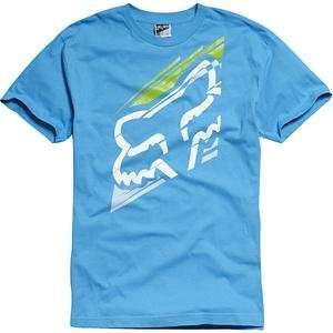   Racing Youth Slanted T Shirt   Youth Small/Electric Blue Automotive
