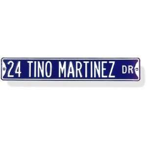  24 Tino Martinez Authentic Street Sign: Sports & Outdoors