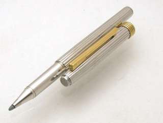 CHRISTIAN DIOR Sterling Silver Fluted Soft Tip BP Pen  