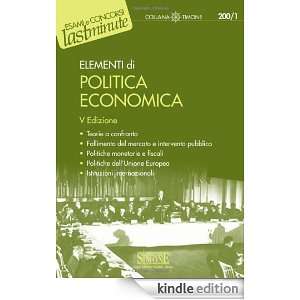Elementi di politica economica (Il timone) (Italian Edition)  