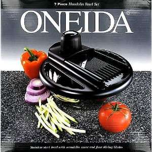  Oneida 7 Piece Mandolin Slicing Bowl, Stainless Steel 