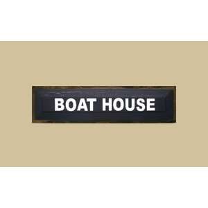   Gifts SK519BTH 5 in. x 19 in. Boat House Sign: Patio, Lawn & Garden