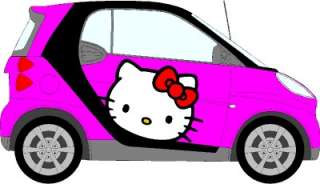 HELLO KITTY CAR STICKER MINI SMART CAR DECALS  