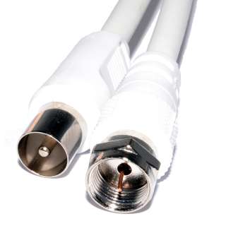Coaxial F Connector Plug to RF Plug Cable Eurovox RG59  
