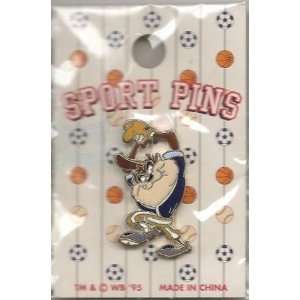   Brothers Looney Tunes Taz Pitching Baseball Pin: Everything Else