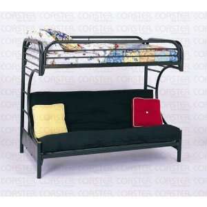  C Shaped Tubular Metal Frame Bunk Bed   Coaster Co.: Home 